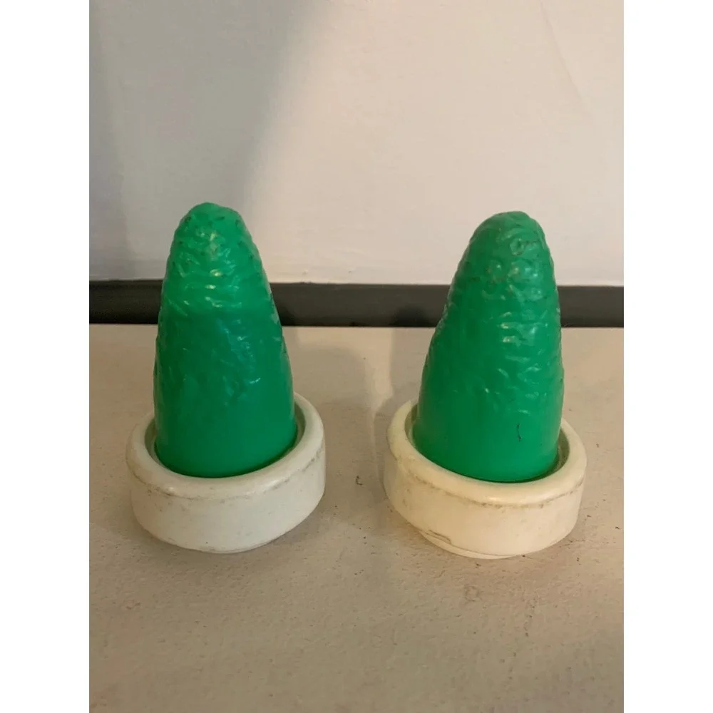 2 Vintage Little Tikes Blue Roof Dollhouse Tree Bush Replacement